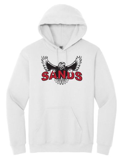 18500 Hooded Sweatshirt - Sands w/Eagle logo #3